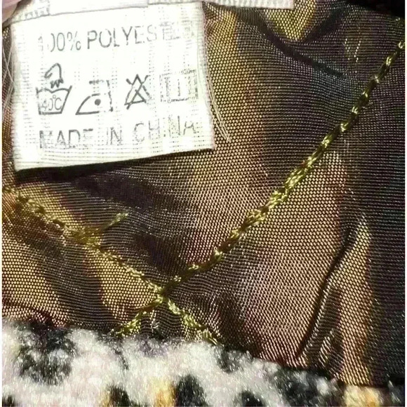 Grace chuang Ny  Rare Vgt Sz m brown gold Collar Button Boho Goblin Core - Picture 8 of 8